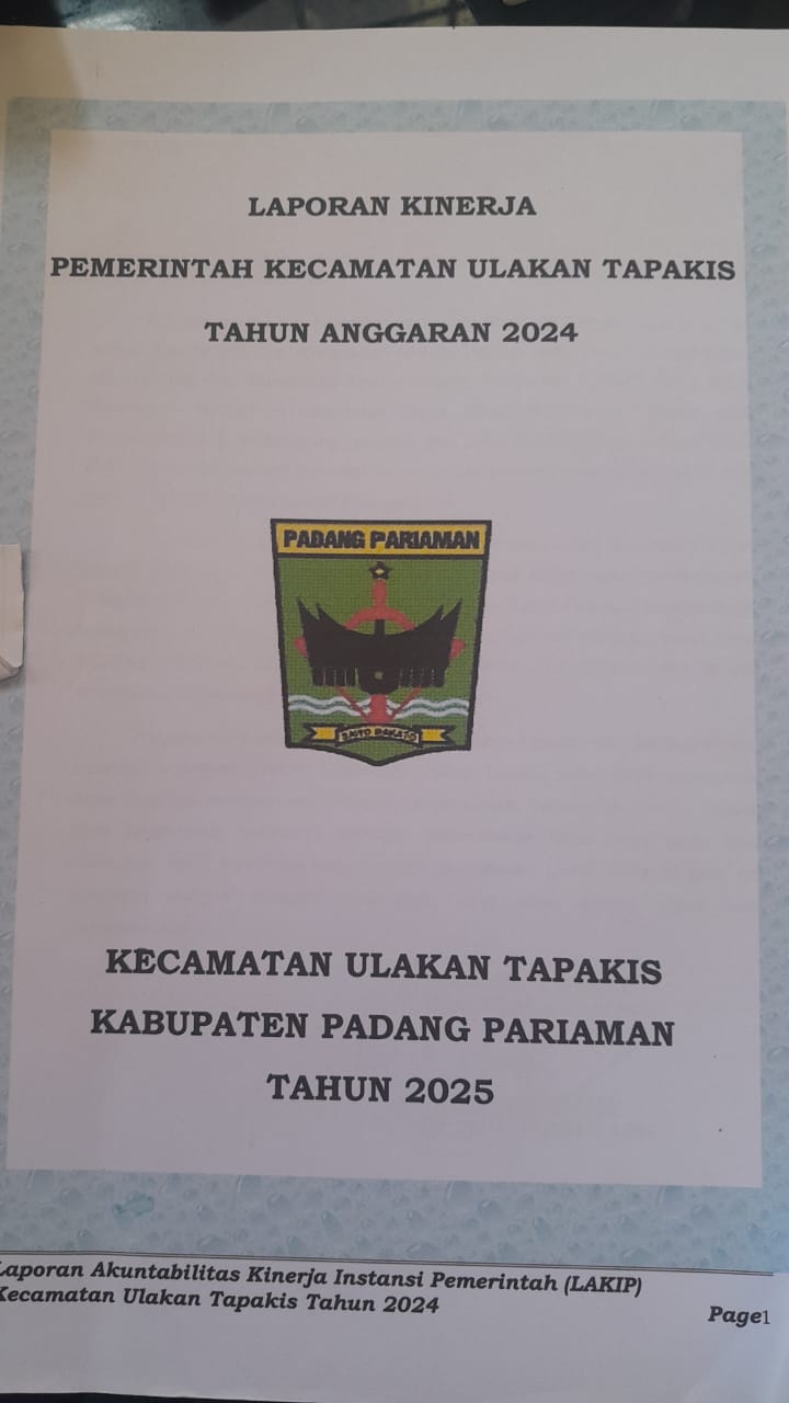 LKJiP 2025 Kecamatan Ulakan Tapakis
